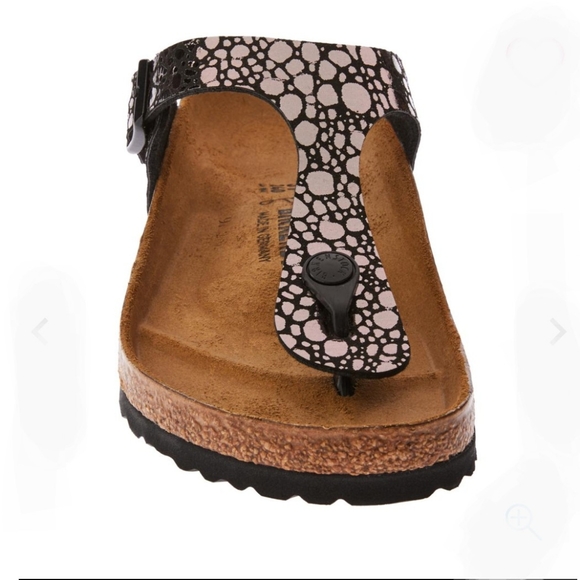 Birkenstock Shoes - Birkenstock Gizeh Birko-Flor- Metallic Stones. Size 6